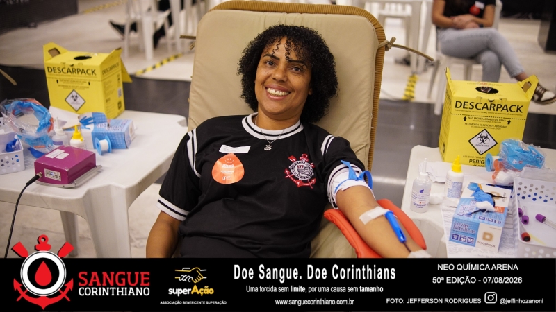50º Edição - Campanha Sangue Corinthiano - Neo Quimíca Arena - 07 de Agosto 2026