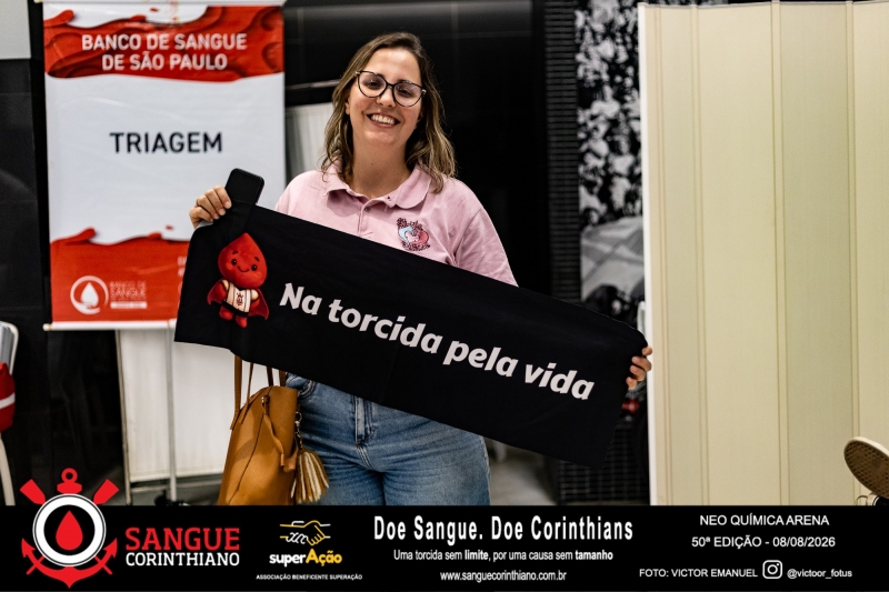 50º Edição - Campanha Sangue Corinthiano - Neo Quimíca Arena - 07 de Agosto 2026