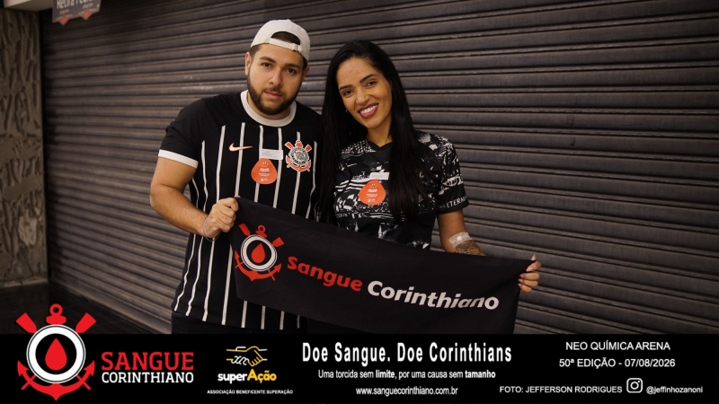 50º Edição - Campanha Sangue Corinthiano - Neo Quimíca Arena - 07 de Agosto 2026