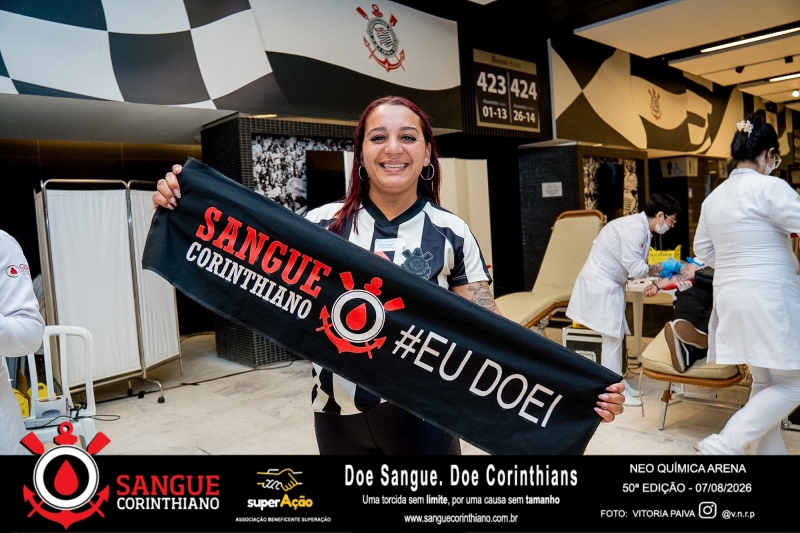 50º Edição - Campanha Sangue Corinthiano - Neo Quimíca Arena - 07 de Agosto 2026