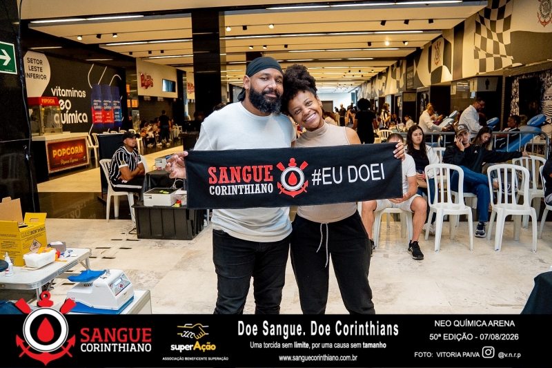 50º Edição - Campanha Sangue Corinthiano - Neo Quimíca Arena - 07 de Agosto 2026