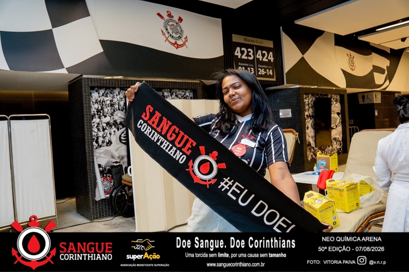 50º Edição - Campanha Sangue Corinthiano - Neo Quimíca Arena - 07 de Agosto 2026