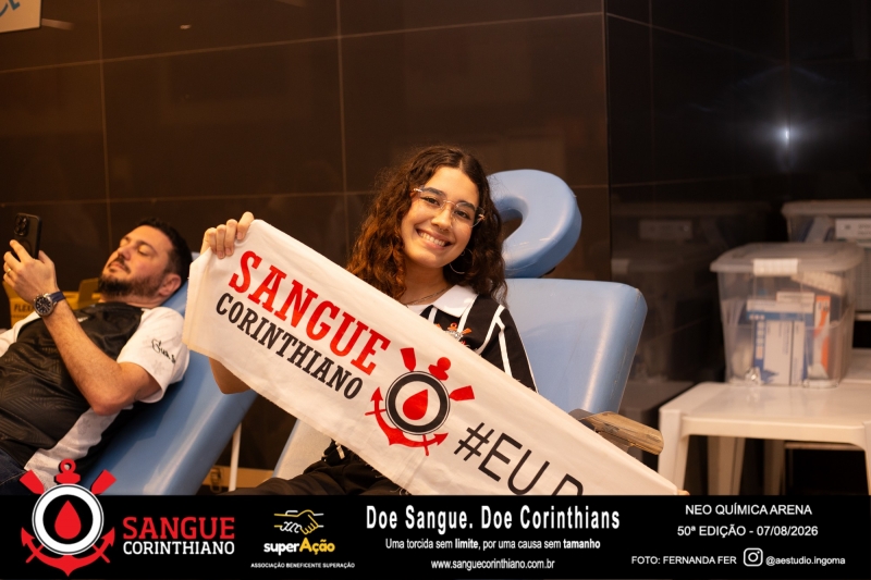 50º Edição - Campanha Sangue Corinthiano - Neo Quimíca Arena - 07 de Agosto 2026