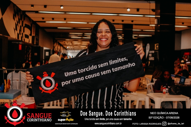 50º Edição - Campanha Sangue Corinthiano - Neo Quimíca Arena - 07 de Agosto 2026