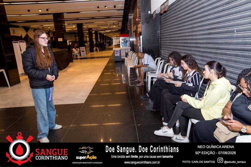 50º Edição - Campanha Sangue Corinthiano - Neo Quimíca Arena - 07 de Agosto 2026