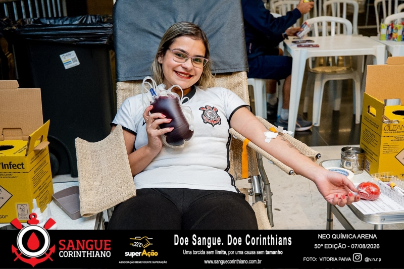 50º Edição - Campanha Sangue Corinthiano - Neo Quimíca Arena - 07 de Agosto 2026