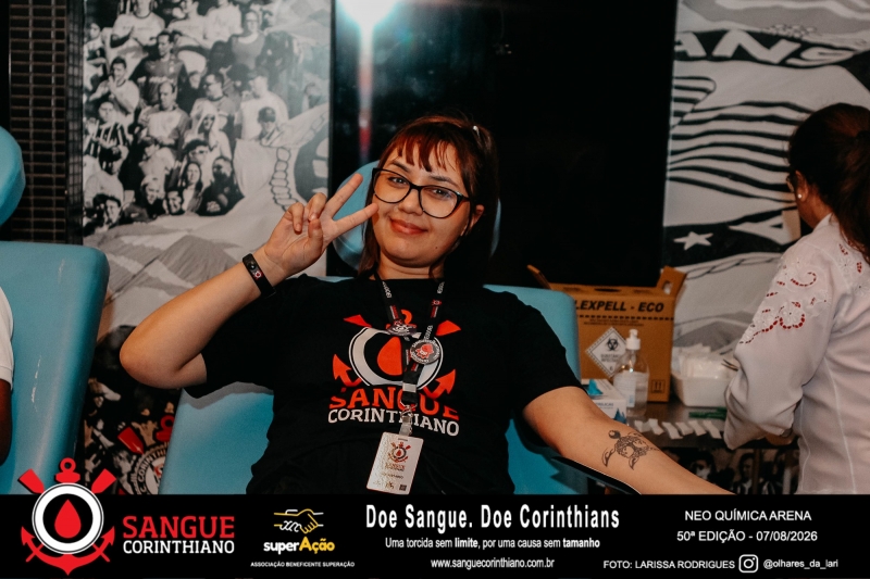 50º Edição - Campanha Sangue Corinthiano - Neo Quimíca Arena - 07 de Agosto 2026