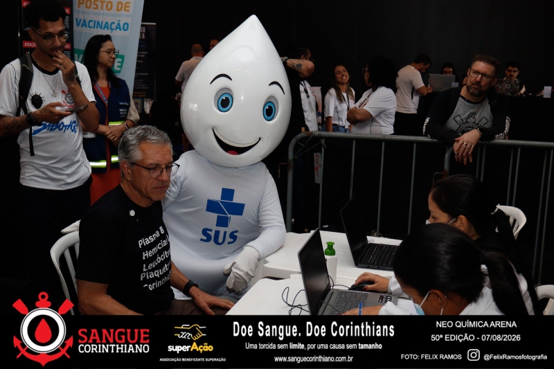 50º Edição - Campanha Sangue Corinthiano - Neo Quimíca Arena - 07 de Agosto 2026