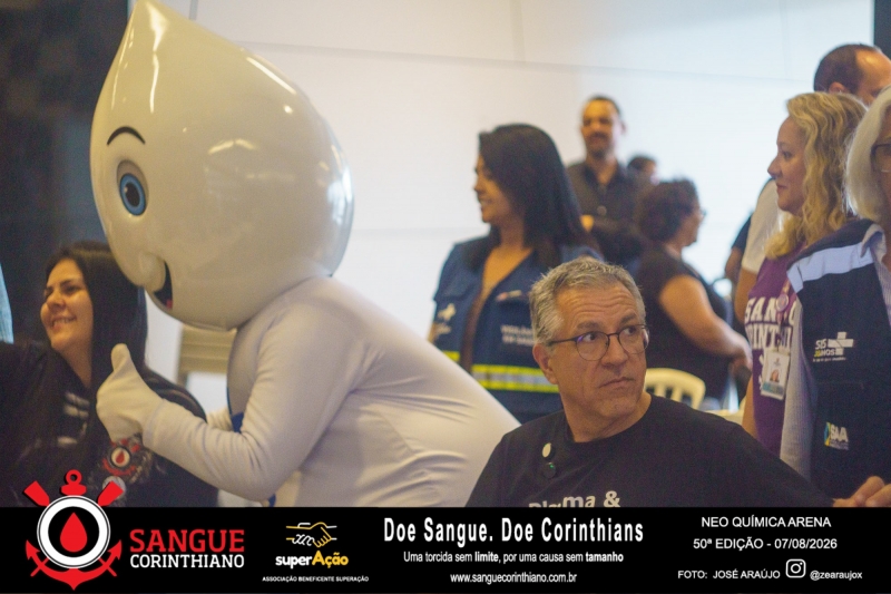 50º Edição - Campanha Sangue Corinthiano - Neo Quimíca Arena - 07 de Agosto 2026