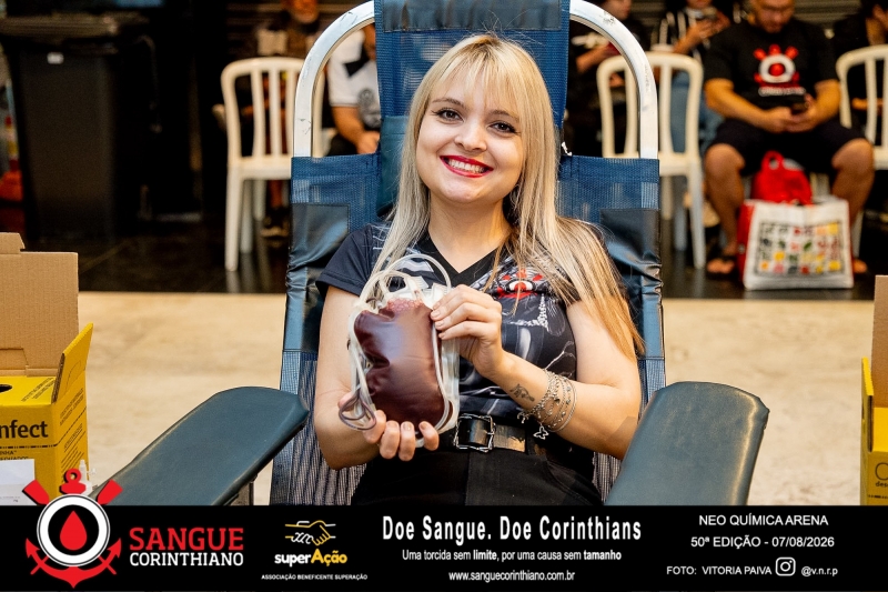 50º Edição - Campanha Sangue Corinthiano - Neo Quimíca Arena - 07 de Agosto 2026