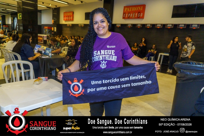 50º Edição - Campanha Sangue Corinthiano - Neo Quimíca Arena - 07 de Agosto 2026