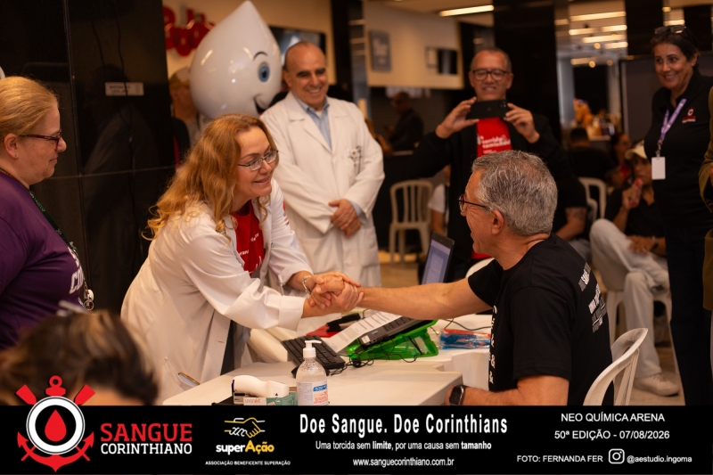 50º Edição - Campanha Sangue Corinthiano - Neo Quimíca Arena - 07 de Agosto 2026