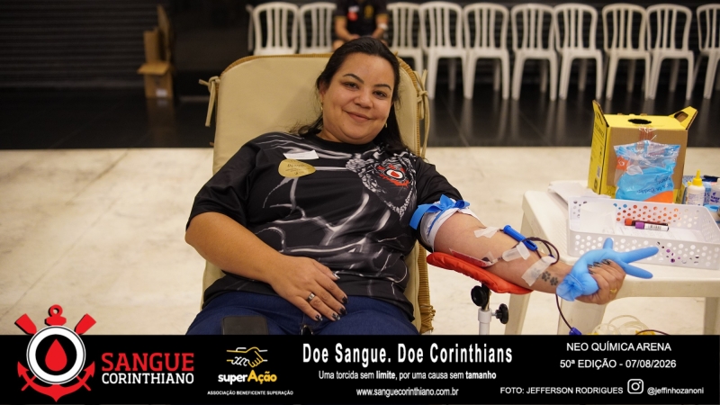 50º Edição - Campanha Sangue Corinthiano - Neo Quimíca Arena - 07 de Agosto 2026