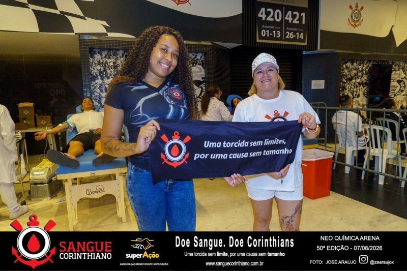 50º Edição - Campanha Sangue Corinthiano - Neo Quimíca Arena - 07 de Agosto 2026