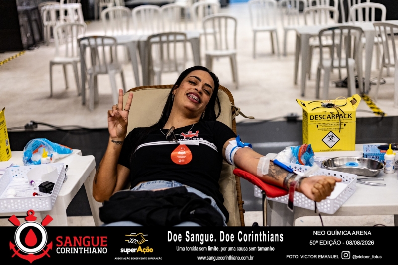 50º Edição - Campanha Sangue Corinthiano - Neo Quimíca Arena - 07 de Agosto 2026