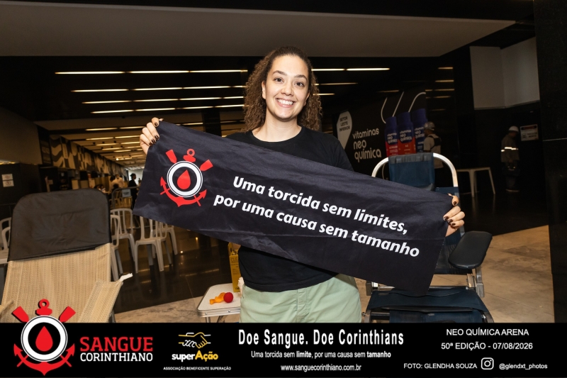 50º Edição - Campanha Sangue Corinthiano - Neo Quimíca Arena - 07 de Agosto 2026