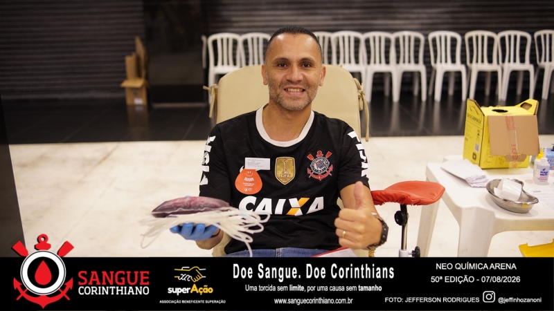 50º Edição - Campanha Sangue Corinthiano - Neo Quimíca Arena - 07 de Agosto 2026