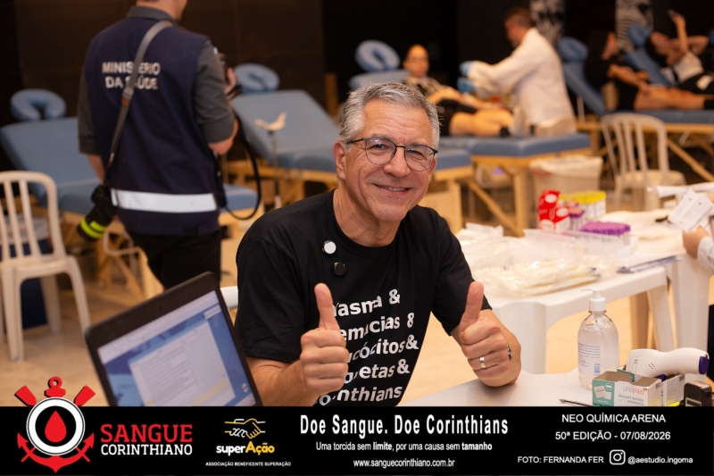 50º Edição - Campanha Sangue Corinthiano - Neo Quimíca Arena - 07 de Agosto 2026