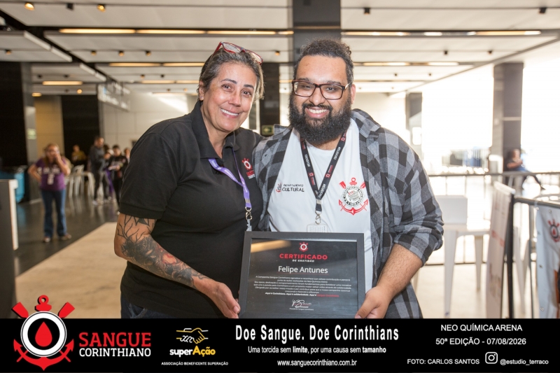 50º Edição - Campanha Sangue Corinthiano - Neo Quimíca Arena - 07 de Agosto 2026