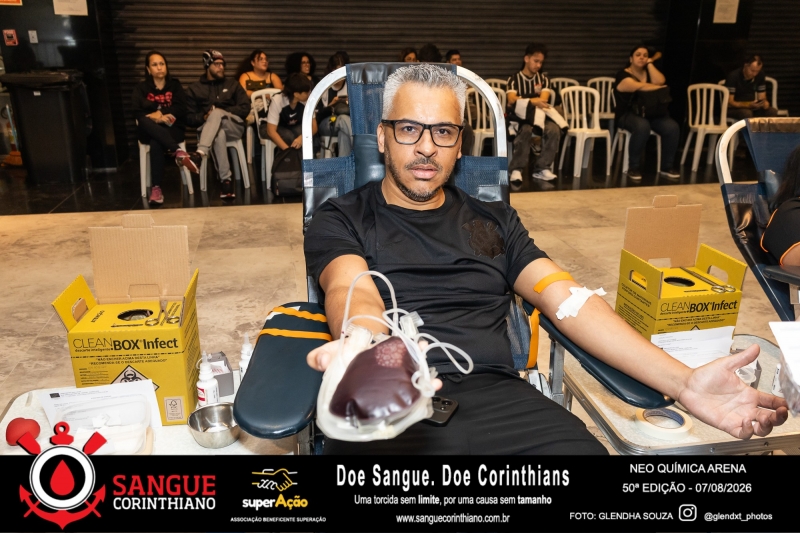 50º Edição - Campanha Sangue Corinthiano - Neo Quimíca Arena - 07 de Agosto 2026