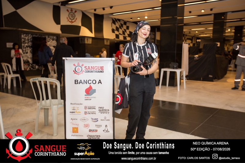 50º Edição - Campanha Sangue Corinthiano - Neo Quimíca Arena - 07 de Agosto 2026