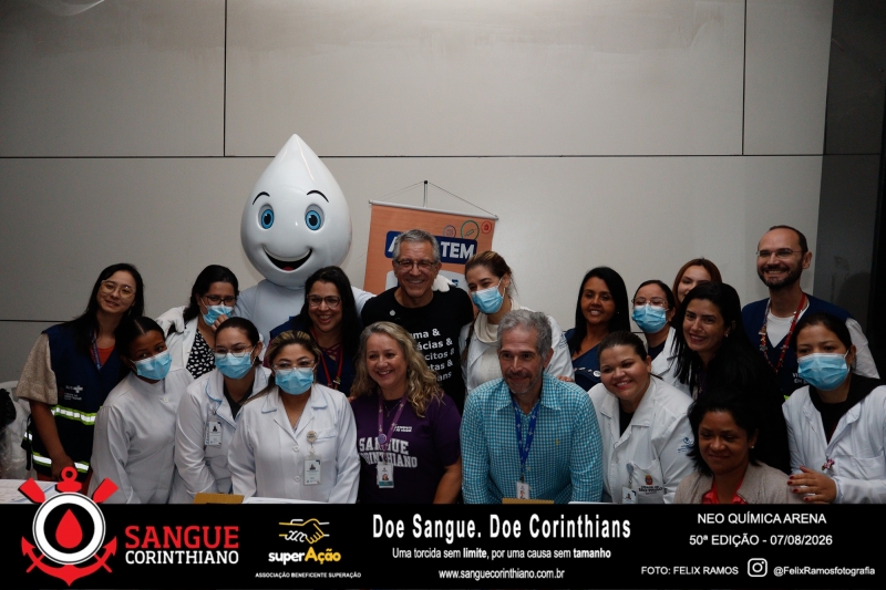 50º Edição - Campanha Sangue Corinthiano - Neo Quimíca Arena - 07 de Agosto 2026