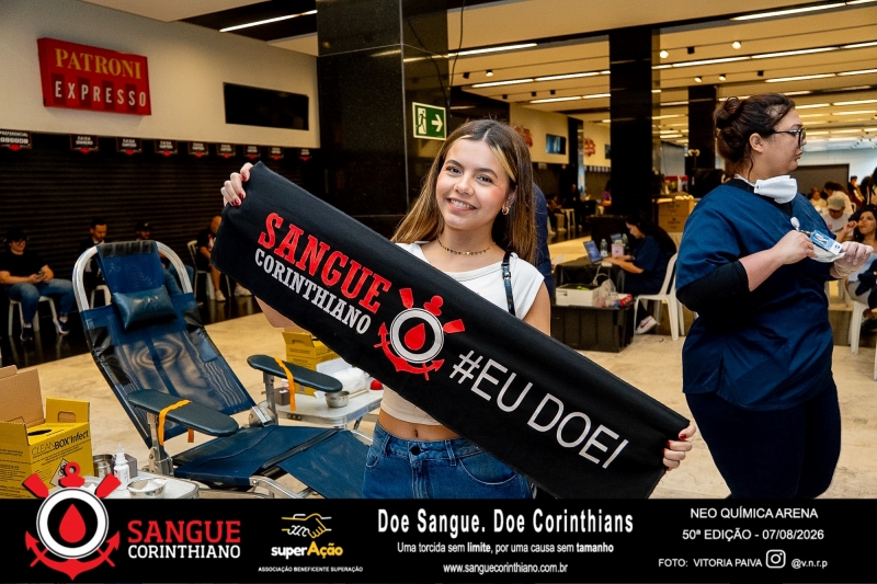50º Edição - Campanha Sangue Corinthiano - Neo Quimíca Arena - 07 de Agosto 2026
