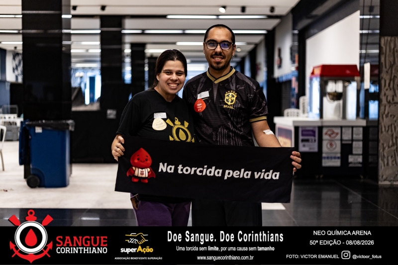50º Edição - Campanha Sangue Corinthiano - Neo Quimíca Arena - 07 de Agosto 2026