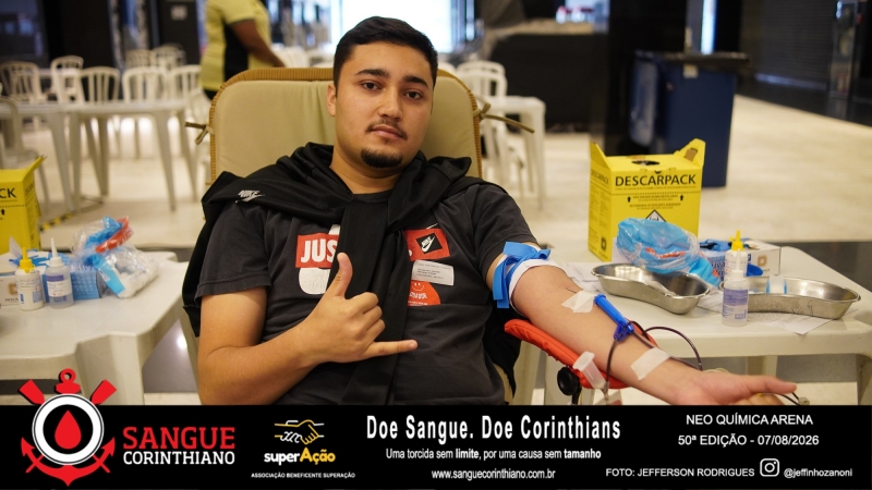 50º Edição - Campanha Sangue Corinthiano - Neo Quimíca Arena - 07 de Agosto 2026