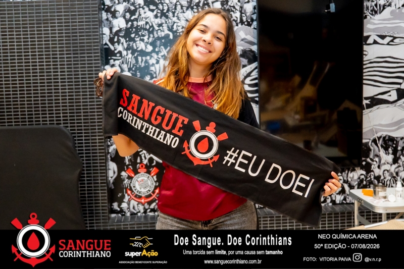 50º Edição - Campanha Sangue Corinthiano - Neo Quimíca Arena - 07 de Agosto 2026