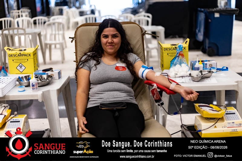 50º Edição - Campanha Sangue Corinthiano - Neo Quimíca Arena - 07 de Agosto 2026