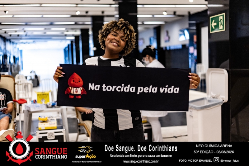 50º Edição - Campanha Sangue Corinthiano - Neo Quimíca Arena - 07 de Agosto 2026