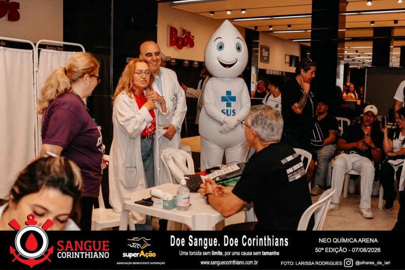 50º Edição - Campanha Sangue Corinthiano - Neo Quimíca Arena - 07 de Agosto 2026