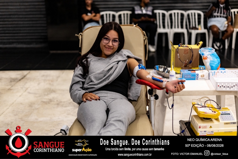 50º Edição - Campanha Sangue Corinthiano - Neo Quimíca Arena - 07 de Agosto 2026