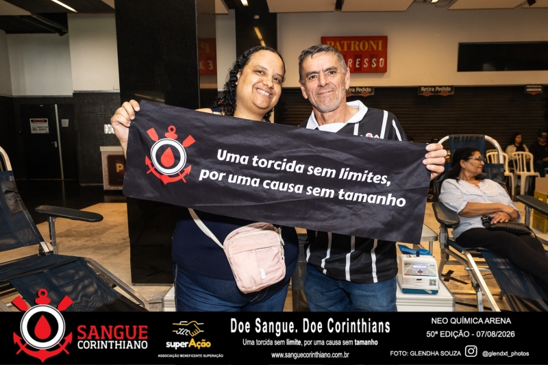 50º Edição - Campanha Sangue Corinthiano - Neo Quimíca Arena - 07 de Agosto 2026