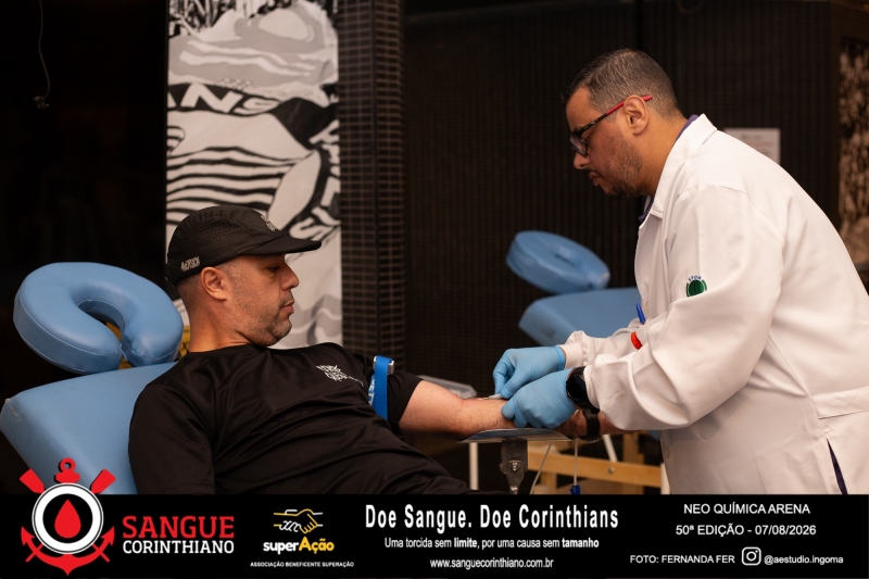 50º Edição - Campanha Sangue Corinthiano - Neo Quimíca Arena - 07 de Agosto 2026