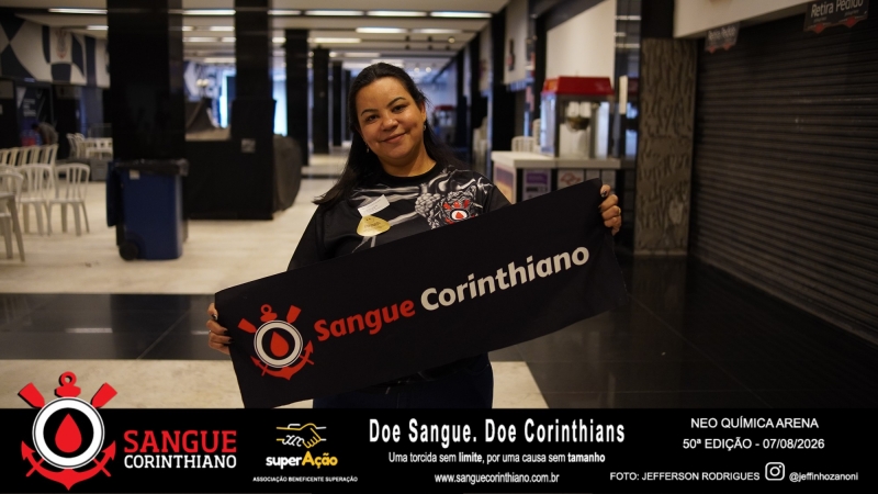 50º Edição - Campanha Sangue Corinthiano - Neo Quimíca Arena - 07 de Agosto 2026