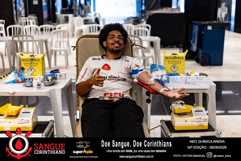 50º Edição - Campanha Sangue Corinthiano - Neo Quimíca Arena - 07 de Agosto 2026