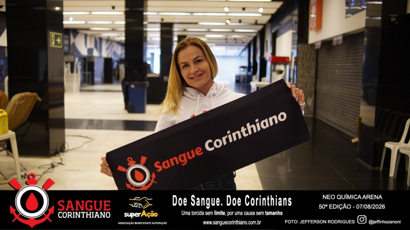 50º Edição - Campanha Sangue Corinthiano - Neo Quimíca Arena - 07 de Agosto 2026