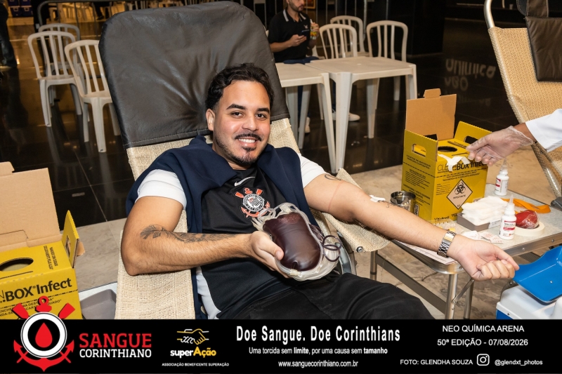 50º Edição - Campanha Sangue Corinthiano - Neo Quimíca Arena - 07 de Agosto 2026