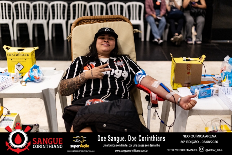 50º Edição - Campanha Sangue Corinthiano - Neo Quimíca Arena - 07 de Agosto 2026