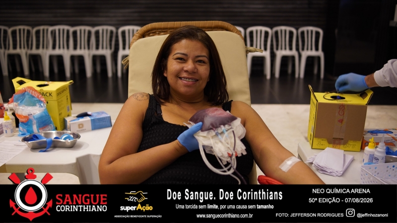 50º Edição - Campanha Sangue Corinthiano - Neo Quimíca Arena - 07 de Agosto 2026