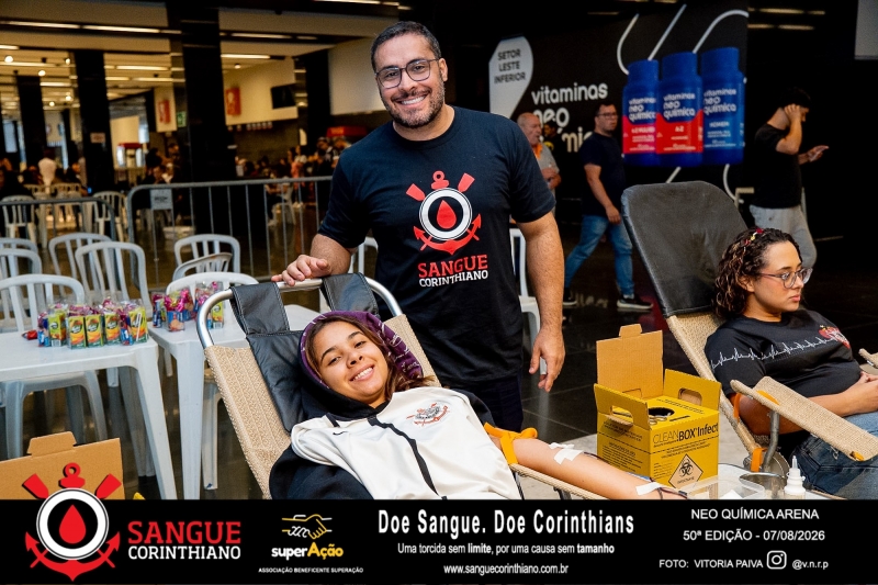 50º Edição - Campanha Sangue Corinthiano - Neo Quimíca Arena - 07 de Agosto 2026