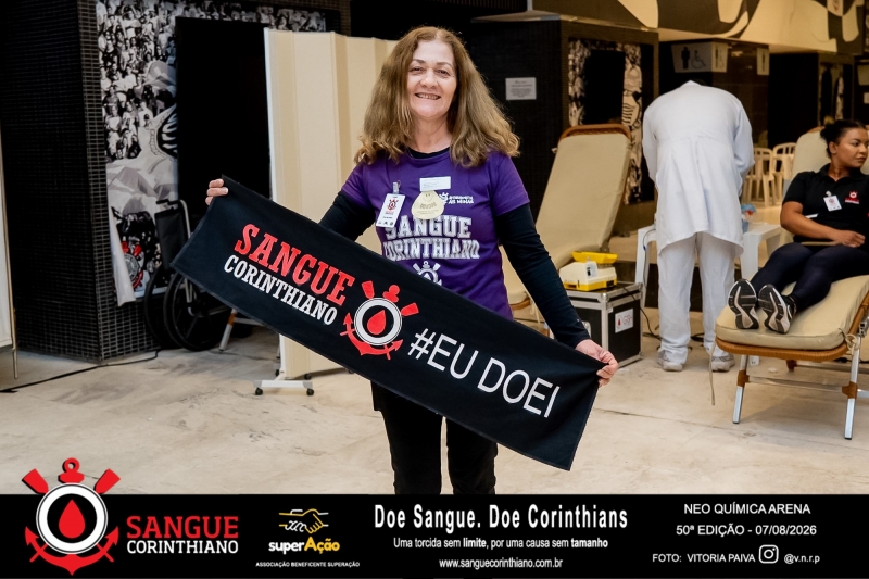50º Edição - Campanha Sangue Corinthiano - Neo Quimíca Arena - 07 de Agosto 2026