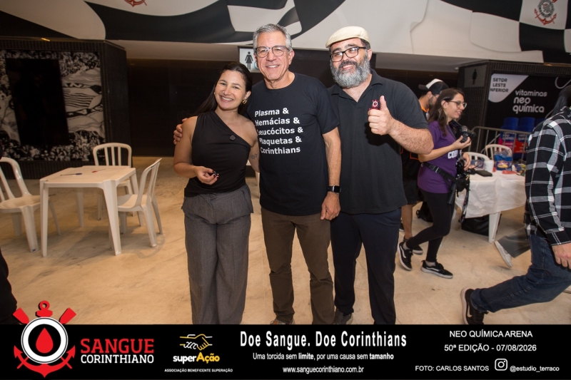 50º Edição - Campanha Sangue Corinthiano - Neo Quimíca Arena - 07 de Agosto 2026