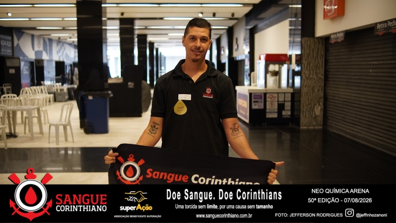 50º Edição - Campanha Sangue Corinthiano - Neo Quimíca Arena - 07 de Agosto 2026