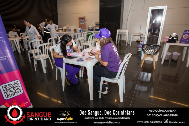 50º Edição - Campanha Sangue Corinthiano - Neo Quimíca Arena - 07 de Agosto 2026