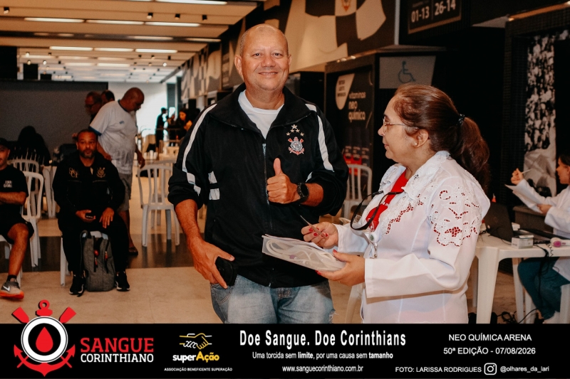 50º Edição - Campanha Sangue Corinthiano - Neo Quimíca Arena - 07 de Agosto 2026
