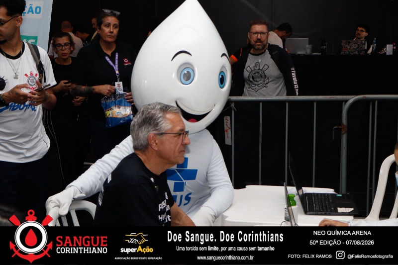 50º Edição - Campanha Sangue Corinthiano - Neo Quimíca Arena - 07 de Agosto 2026