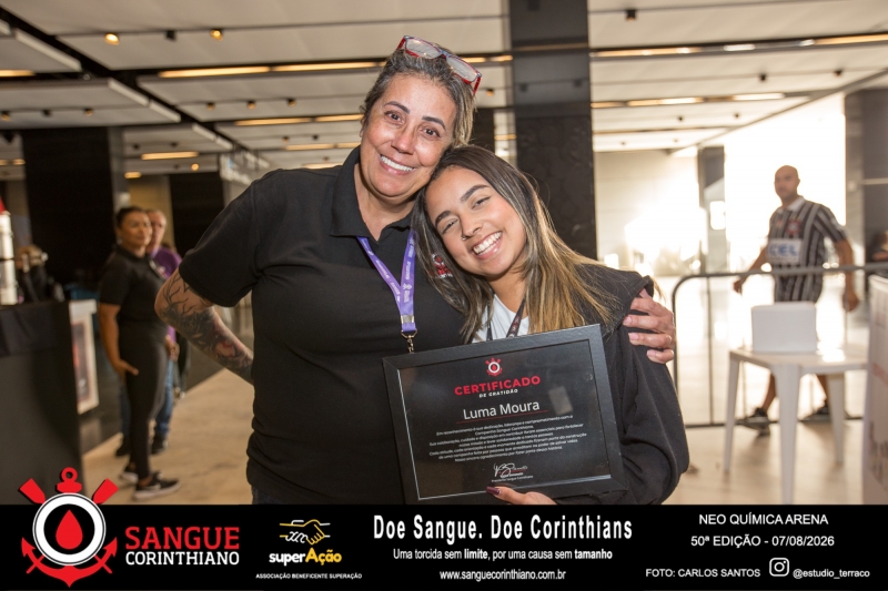 50º Edição - Campanha Sangue Corinthiano - Neo Quimíca Arena - 07 de Agosto 2026